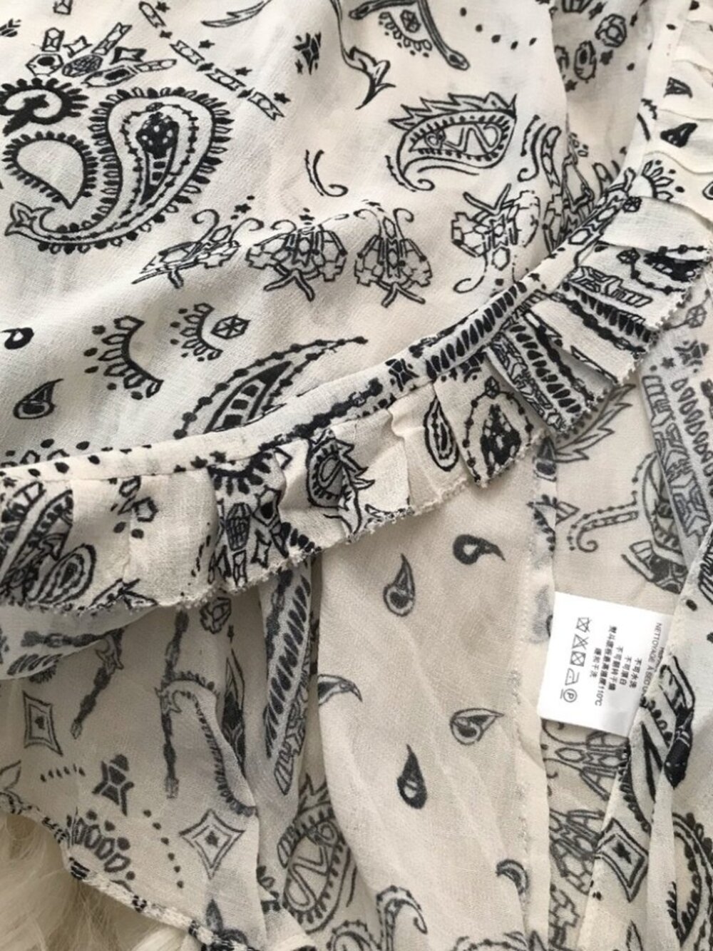 IRO Ruffled printed georgette camisole 0947 - Picture 5 of 7